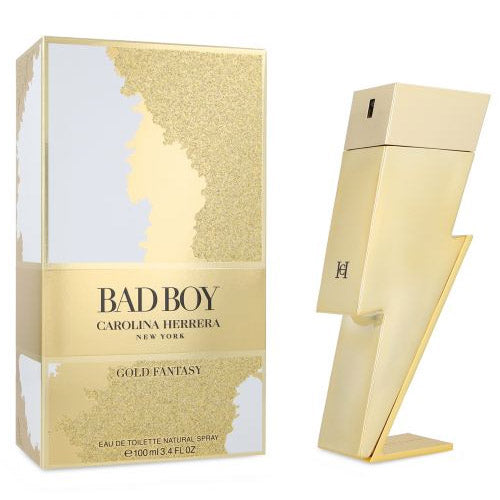 Bad Boy Golden Fantasy 100ml EDT Spray for Men by Carolina Herrera